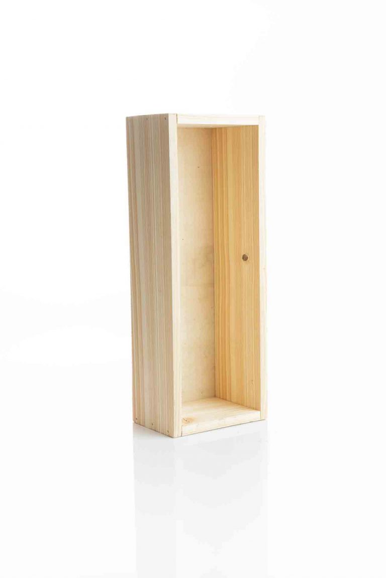 شلف چوبی 1 خانه رنگ چوب